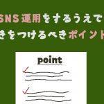 SNS運用をするうえできをつけるべきポイントを解説