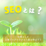 【初心者向け】SEOとは何のこと？対策をして企業ブログのアクセス数を伸ばそう！